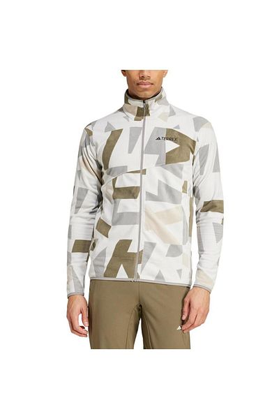 adidas Gray Men's Jacket Mt Aop Fz Fl Ix7719 Gray Men's Jacket Mt Aop Fz Fl Ix7719