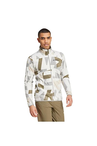 adidas Gray Men's Jacket Mt Aop Fz Fl Ix7719 Gray Men's Jacket Mt Aop Fz Fl Ix7719