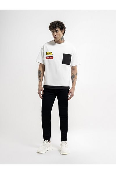 Loft Ανδρικό τζιν παντελόνι Justin Skinny Fit Μαύρο Lf2034724