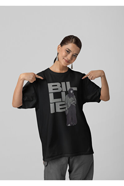 SEVBANO Tricou unisex cu design exclusivist Billie Eilish, tricou supradimens...