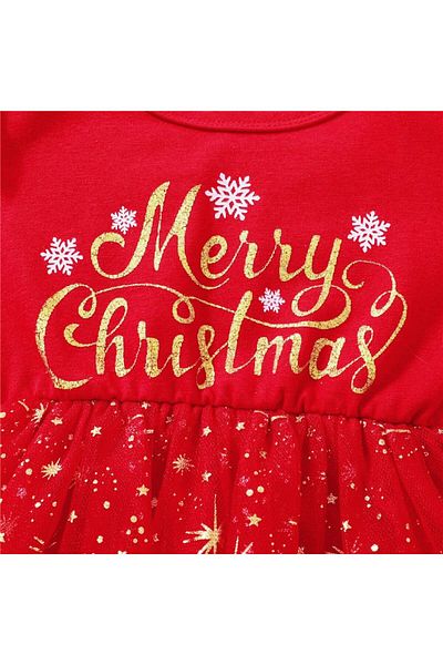 nannie Red Christmas Girl Dress - 9-12 months