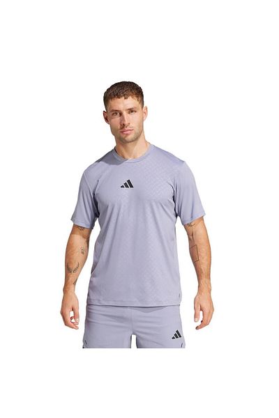 adidas Ανδρικό μωβ μπλουζάκι προπόνησης Power 3 Stripes