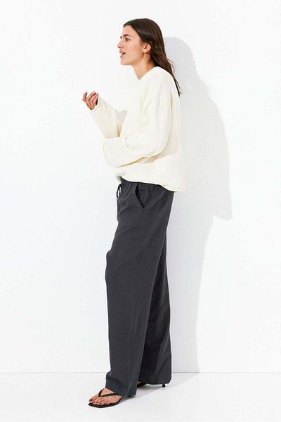 H&M Linen-blend drawstring trousers