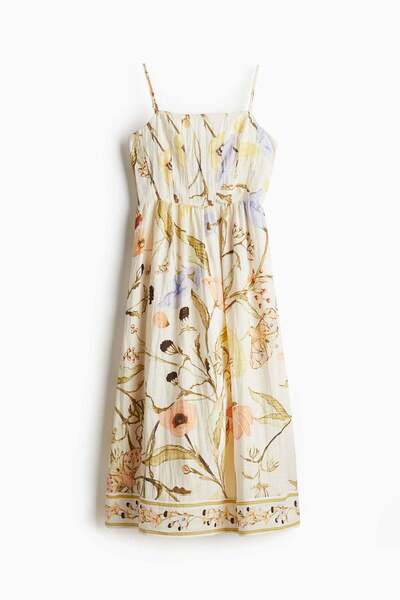 H&M Linen-blend midi dress