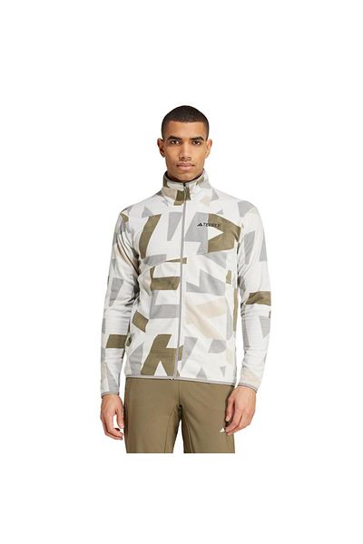 adidas Gray Men's Jacket Mt Aop Fz Fl Ix7719 Gray Men's Jacket Mt Aop Fz Fl Ix7719