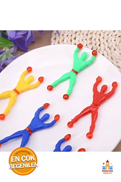 PapatyamPartiEvi Oyuncak Örümcek Adam Duvara Yapışan Camda Ters Takla Atan - ...