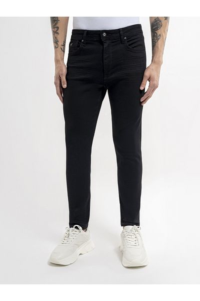 Loft Ανδρικό τζιν παντελόνι Justin Skinny Fit Μαύρο Lf2034724