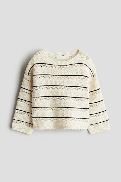 H&M Pointelle-knit cotton jumper