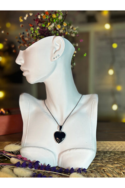 Mutenaura Kapaklı Kalp Çelik Kolye