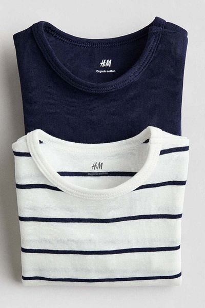 H&M 2-pack long-sleeved bodysuits