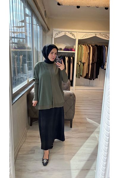 Invee 6248 كاكي تريكو/تونيك جاز