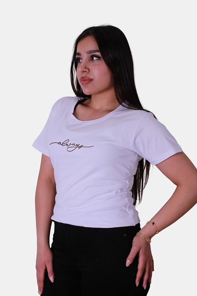 trender Tricou alb pentru damă Slim Fit