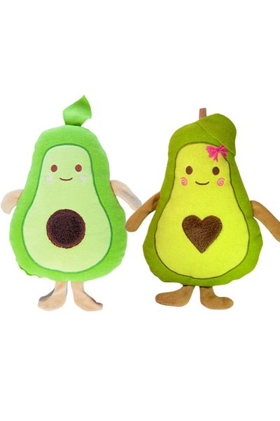 esdishopping Avocado Plush Sleeping Companion Pillow - Valuable Gift with Cute and New Heart Design - Set of 2