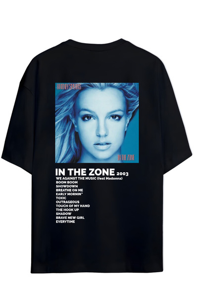 SVART WEAR BRITNEY SPEARS IN THE ZONE UNISEX MAJICA SA DIZAJNOM NA LEĐIMA I G...