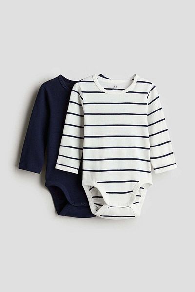 H&M 2-pack long-sleeved bodysuits