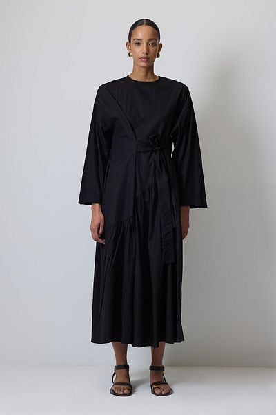 Touché Privé 100% Cotton Belt Detailed Poplin Dress
