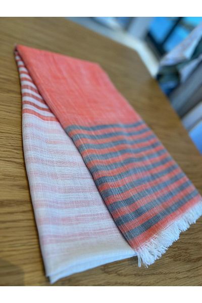 novon Vintage Cozy Linen Design Premium Linen Shawl 190 X 90 cm