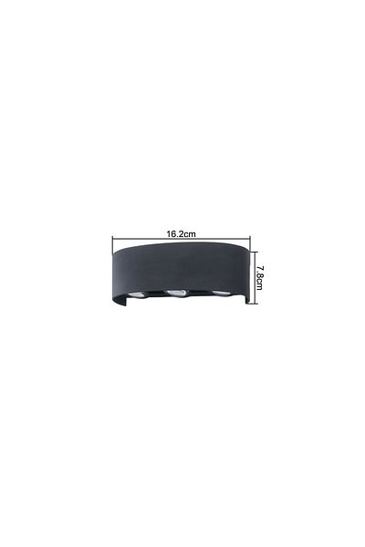 EnwYe 3000k 6w LED Wall Lamp Outdoor IP65 Waterproof Up Down luminous lighting Indoor Stair Garden Sconce