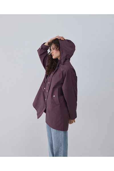 BEWS Georgia Hooded Short Trench Coat