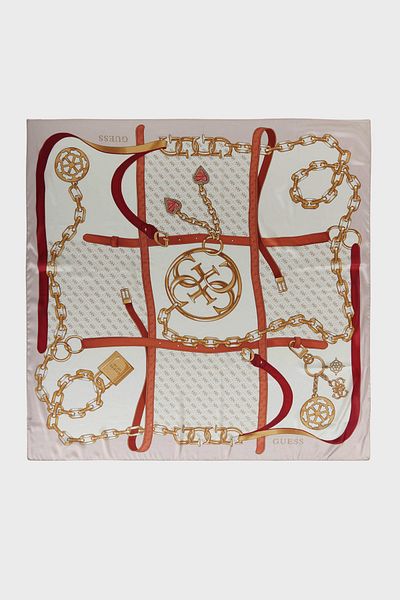 Guess Foulard cu logo 4G 125x125 cm AW5301SIL03