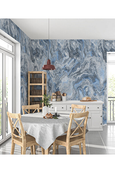 dreamwall Duvar Kağıdı Modern Mermer Desenli Silinebilir Tekstil Duvar Kağıdı