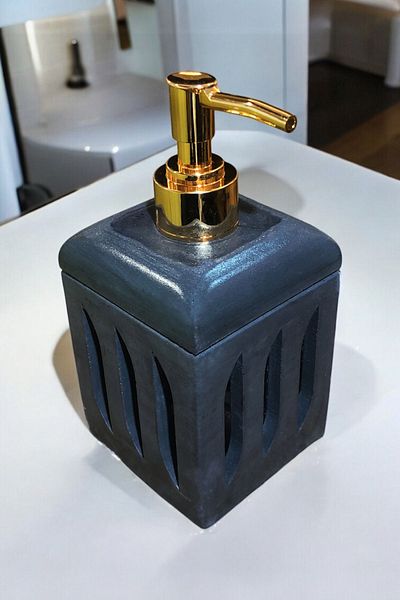 RocArt Home Δοχείο υγρού σαπουνιού από σκυρόδεμα Wavy