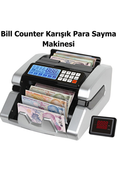 Bill Counter Silver AL-7000S Karışık Para Sayma Makinesi TL, / EUR, USD, GBP ...