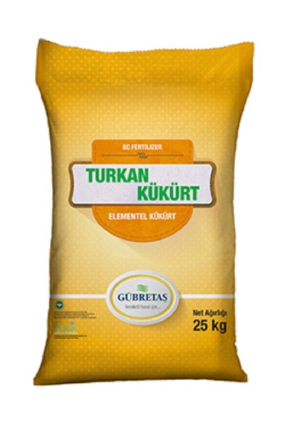 GÜBRETAŞ Tarım Kükürdü Sarı Toz Kükürt Zirai Kükürt 25 Kg