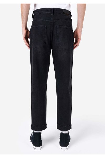 Colin's 076 Glen Chino Fit Ανδρικό μαύρο τζιν παντελόνι με ίσιο πόδι στη μέση