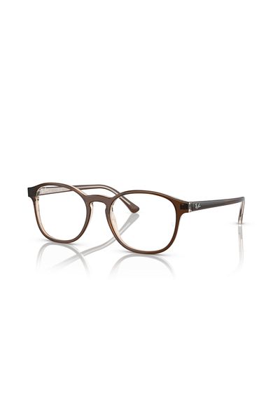 Ray-Ban Ray Ban Vista Unisex Phantos Eyeglasses- Rb 5417 - Lense Size:52mm - Brown On Trans. Light Brown