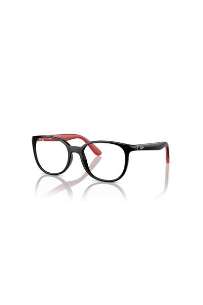 Ray-Ban Ray Ban Jr. Vista Unisex Phantos Eyeglasses- Rb 1631 - Lense Size:47mm - Black On Rubber Red