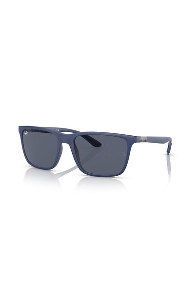 Ray-Ban Ray Ban Man Rectangle Sunglasses- Rb 4385 - Lense Size:58mm - Matte Blue