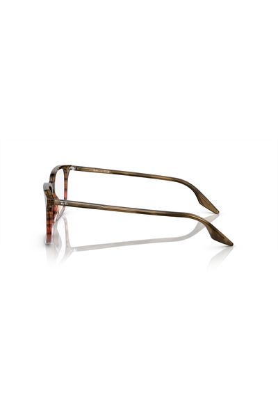 Ray-Ban Ray Ban Vista Unisex Rectangular Eyeglasses- Rb 5421 - Lense Size:53mm - Striped Brown Gradient Red