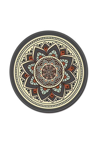 Generic وسادة ماوس دائرية ثلاثية الأبعاد مطاطية غير قابلة للانزلاق 05