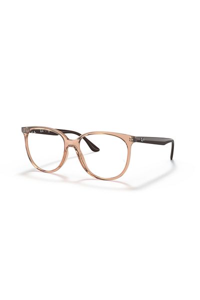 Ray-Ban Ray Ban Vista Woman Square Eyeglasses- Rb 4378v - Lense Size:52mm - Transparent Brown