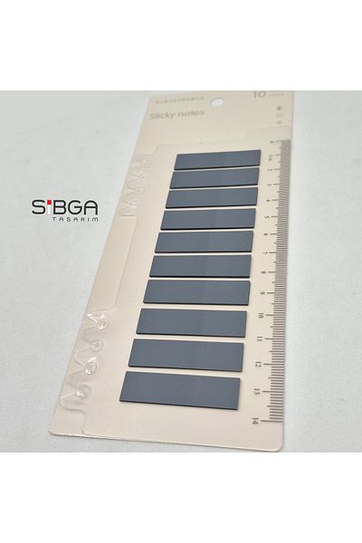 sibga tasarım Transparent Dark Grey Post-It Stiksel Mem Poker Computers Adjuster