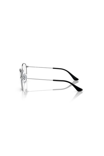Ray-Ban Ray Ban Jr. Vista Unisex Irregular Eyeglasses- Rb 9572v - Lense Size:48mm - Black On Silver