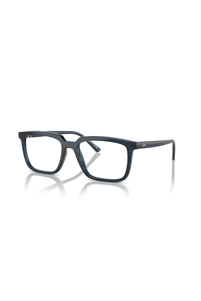 Ray-Ban Ray Ban Vista Unisex Rectangular Eyeglasses- Rb 7239 - Lense Size:52mm - Opal Dark Blue