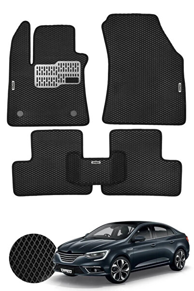 TORPEDO Megane 4 Sedan Uyumlu Hücreli Premium Eva Paspas Seti Tam Set Paspas ...