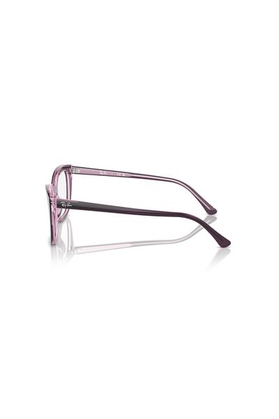 Ray-Ban Ray Ban Vista Woman Square Eyeglasses- Rb 5433 - Lense Size:52mm - Violet On Transparent Pink