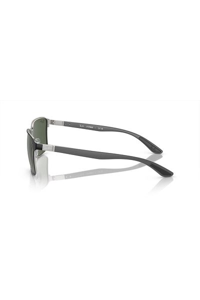 Ray-Ban Ray Ban Unisex Square Sunglasses- Rb 3721 - Lense Size:59mm - Black On Silver