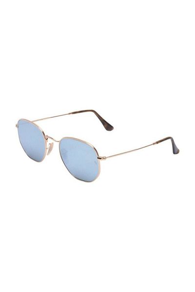 Ray-Ban نظارات شمسية راي بان للجنسين بتصميم سداسي غير منتظم - RB 3548N - مقاس العدسة: 51 مم - أريستا