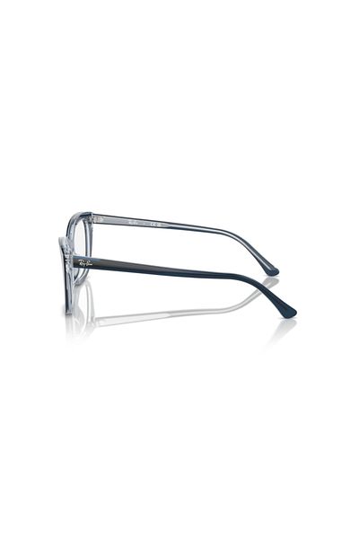 Ray-Ban Ray Ban Vista Woman Square Eyeglasses- Rb 5433 - Lense Size:52mm - Blu On Transparent Blu