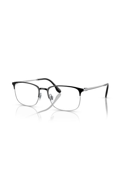 Ray-Ban Ray Ban Vista Unisex Square Eyeglasses- Rb 6494 - Lense Size:54mm - Black On Silver