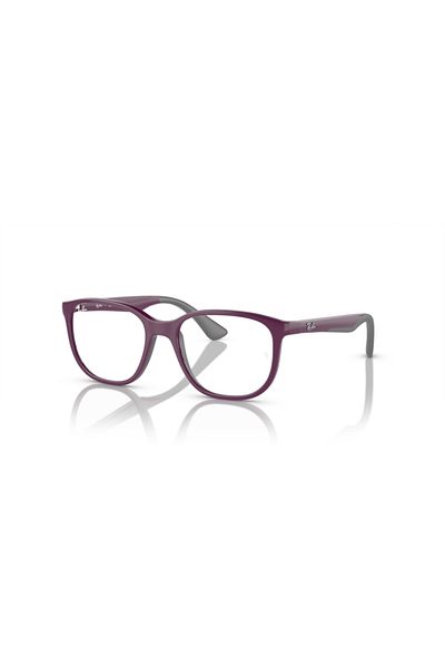 Ray-Ban Ray Ban Jr. Vista Unisex Square Eyeglasses- Rb 9078v - Lense Size:48mm - Violet On Rubber Gray