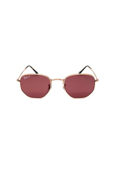 Ray-Ban Ray Ban Unisex Irregular Hexagonal Sunglasses- Rb 3548n - Lense Size:51mm - Rose Gold