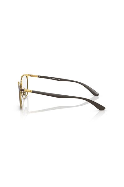 Ray-Ban Ray Ban Unisex Square Eyeglasses- Rb 6486 - Lense Size:52mm - Brown On Arista