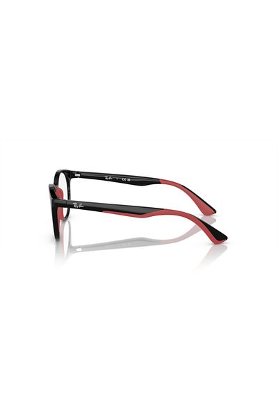 Ray-Ban Ray Ban Jr. Vista Unisex Phantos Eyeglasses- Rb 1628 - Lense Size:48mm - Black On Rubber Red