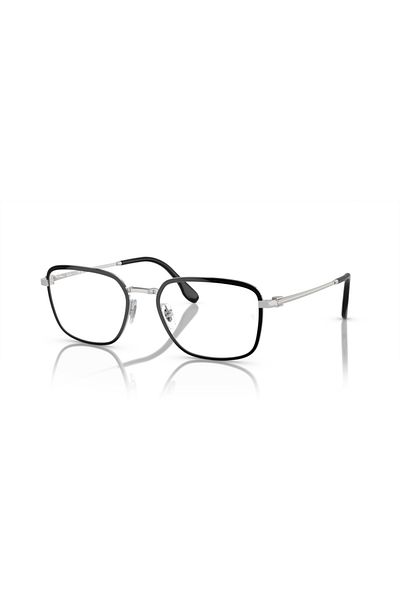 Ray-Ban Ray Ban Vista Unisex Square Eyeglasses- Rb 6511 - Lense Size:53mm - Black On Silver