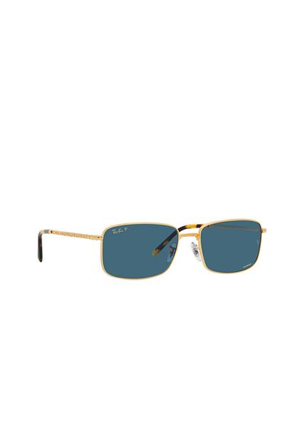 Ray-Ban Ray Ban Unisex Rectangle Sunglasses- Rb 3717 - Lense Size:57mm - Legend Gold